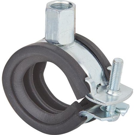 Collier d attache articulé pour tuyaux FGRS Plus 32-37 M8/M10 Plage de serrage 32 - 37 mm