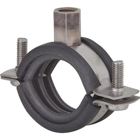 Collier a deux boulons EUROFIX Acier inox A4 3/4" 26-30 mm M8+M10