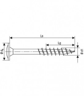 Vis tete plate SPAX® WIROX® filetage partiel T - STAR Plus diam. 8,0 x 240 mm, UE 50 pcs