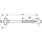 Vis a tete fraisee SPAX® WIROX® filetage partiel T - STAR Plus diam. 10,0 x 380 mm, UE 50 pcs