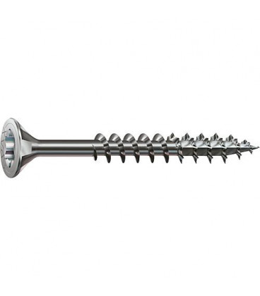 Vis a tete fraisée SPAX inox A2 filetage partiel T-STAR Plus diam. 8,0x100 mm, 50 pcs