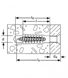 Cheville metallique a expansion Fischer FMD Type FMD 8x38 emballage 100 pcs