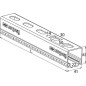 Rail de montage FUS 21/2,0 longueur 2 m en inox A2