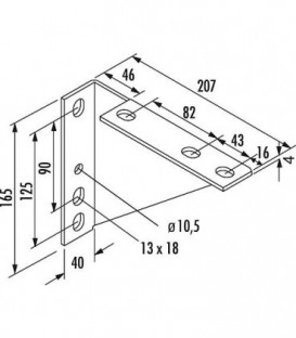 Console a equerre 207/165