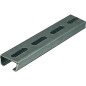 Rail profile-C zingué troué 2000x35x18mm epaisseur 1,50 mm largeur de glissement 16,5 mm
