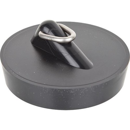 bouchon avec gache triangulaire diam. superieur 45,5mm soupape d'evier et baignoire-noire