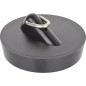 bouchon avec gache triangulaire diam. superieur 45,5mm soupape d'evier et baignoire-noire