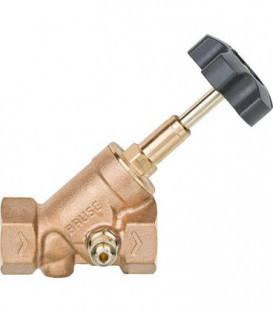 Vanne a passage bronze, DN40 (1 1/2") avec vidage, avec broche montante, volant *BG*