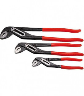 Jeu de pinces multiprises 160 / 250 / 315mm - noires polies revetement plastique