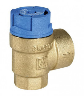 Raccord soupape de securité Entrée 1/2"filetage femelle Sortie 3/4"filetage fem. 8,0 bar