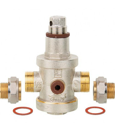 Reducteur de presssion multi type 143 MM, 1/2" F / raccord 3/4" certifie NF