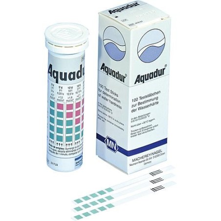 languette test Aquadur pour tester la dureté de l'eau 3.5.10.15.20.25°d 100 languettes 6 x95mm