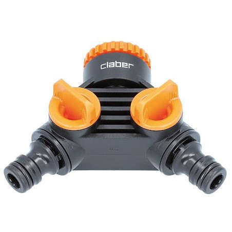 Vanne repartiteur Y 2-voies, fem. combinee DN20(3/4")+ DN25(1"), quantite d'eau reglable