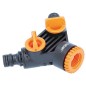 Vanne repartiteur Y 2-voies, fem. combinee DN20(3/4")+ DN25(1"), quantite d'eau reglable