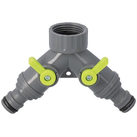Repartiteur 2 voies 3/4" pour 1/2" robinet d'eau