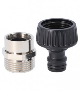 Raccord robinet fem. DN20(3/4") avec adaptateur M22/24x1 pour raccordement mousseur