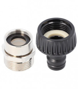 Raccord robinet fem. DN20(3/4") avec adaptateur M22/24x1 pour raccordement mousseur