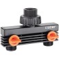 Vanne repartiteur 2-voies fem. DN20 (3/4"), quantite d'eau reglable
