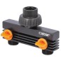 Vanne repartiteur 2-voies fem. DN20 (3/4"), quantite d'eau reglable