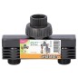 Vanne repartiteur 2-voies fem. DN20 (3/4"), quantite d'eau reglable