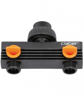 Vanne repartiteur 2-voies fem. DN20 (3/4"), quantite d'eau reglable