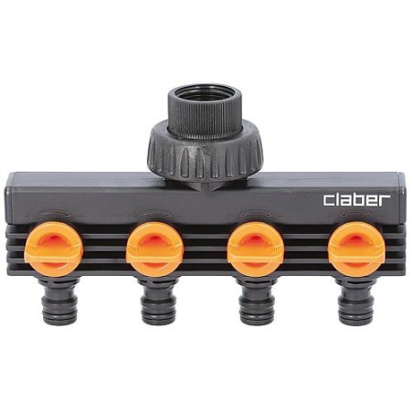 Vanne repartiteur 4-voies fem. DN20 (3/4"), quantite d'eau reglable