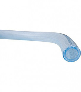 PVC Flexible en tissu 16x24mm 5/8" 50m transparent/convient p. aliments, max. 10bar +60°C
