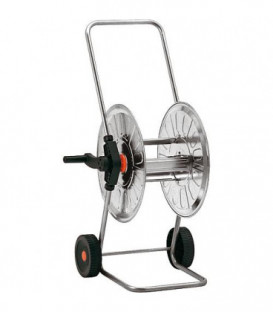 Dévidoir sur roues Karasto standard acier galva - roues matière plastique sortie tuyau 3/4"