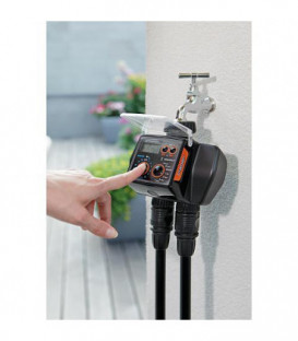 Programmateur d'arrosage Tempo Plus, monocircuit, DN20(3/4"), 14 programmes, avec entree capteur