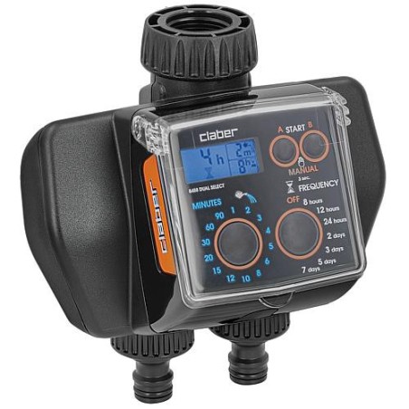 Programmateur d'arrosage Dual Select, deux circuits, DN20(3/4") 14 programmes, avec entree sonde