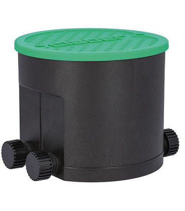 Compartiment de commande HYDRO-4 avec 4 electrovannes, alimentat. sur batterie 1,5V, 0,2-12 bar