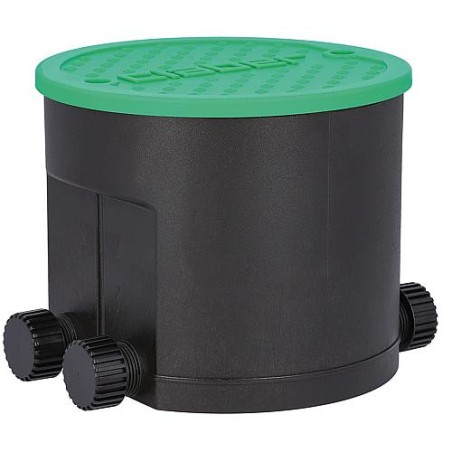 Compartiment de commande HYDRO-4 avec 4 electrovannes, alimentat. sur batterie 1,5V, 0,2-12 bar