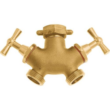 GEKA plus vanne a deux voies fem G3/4" - 2x mal G3/4", MS