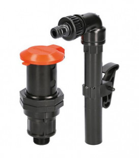 Prise d'eau avec 360° tube de prevelement amovible et raccord a enfichage, sous-sol