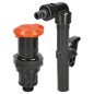 Prise d'eau avec 360° tube de prevelement amovible et raccord a enfichage, sous-sol