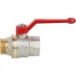 Robinet a boisseau sphérique laiton eau potable, Aster ACS, male/fem 2", PN40, avec levier alu