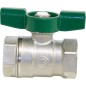 Robinet a bille d eau potable R 251D filet fem/filet fem 1/2" PN16 Laiton chrome / poignee papillon