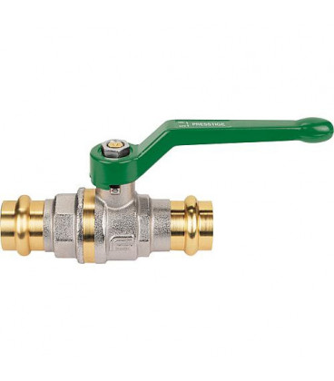 Robinet a bille en laiton a sertir 28x28 levier manuel alu