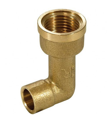 Raccord d'angle lation à souder femelle, version longue 1/2"x14mm Raccord d'angle lation à souder femelle, version longue 1/2"x14mm