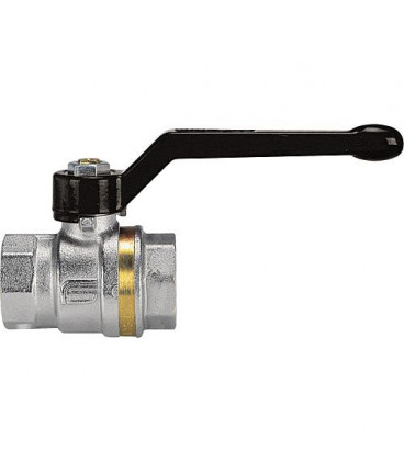 Vanne à boisseau sphérique en laiton fem/fem DN20 (3/4") avec levier alu