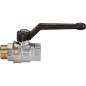 Robinet à bille en laiton mâle/fem 3/8" avec levier à main en aluminium