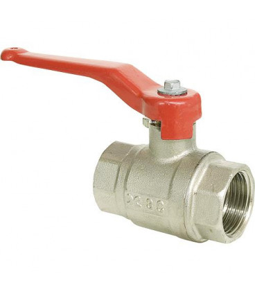 Vanne a boisseau spherique bilatérale,fem.3" Laiton nickele PN 25, ACS