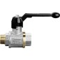 Robinet a bille en laiton TOTAL filetage male/femelle 1 1/4" avec levier manuel alu