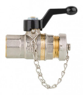 Robinet spherique Tappy fermeture avec petit levier manuel 1/2" PN40, DN15 1/2" femelle
