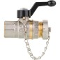 Robinet spherique Tappy fermeture avec petit levier manuel 1/2" PN40, DN15 1/2" femelle