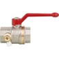 Robinet a boisseau spherique Aster ACS, fem/fem 3/4", PN40 vidage rotatif, levier alu
