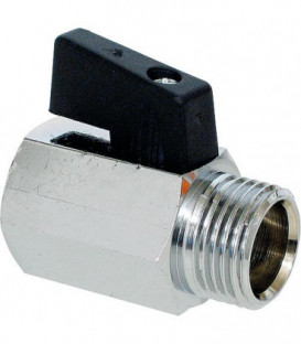 Mini vanne boisseau spherique type 405 - 1/8" PL2 fem/male - levier court