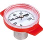 Thermometre rouge convient pour robinet spherique T-isolation type fileté et bride,echelle 0-120°C
