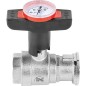 Thermometre rouge convient pour robinet spherique T-isolation type fileté et bride,echelle 0-120°C