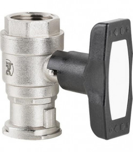Robinet spherique T-isolation Type F,DN32(11/4")fem x DN25(1") bride, PN20, passage intégral